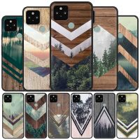 Forest Geometry Wood Nature Phone Case For Google Pixel 6 Pro 4 5 3 XL Soft TPU Cover For Pixel 3a XL 4a 5a 5G Shockproof Fundas