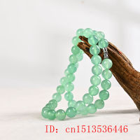 8-10มิลลิเมตรสีเขียว A มรกตลูกปัดสร้อยคอเครื่องประดับหยก Jadeite พระเครื่องแฟชั่น100 ธรรมชาติเสน่ห์ของขวัญสำหรับผู้หญิงผู้ชายที่กำหนดเอง