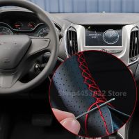 Car Steering Wheel Covers Universal braid For Chevrolet Chevy Malibu Cruze Sonic T300 Silverado DIY Soft Leather accessories Steering Wheels Accessori