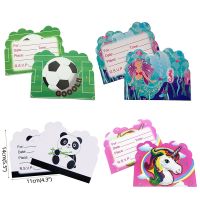 【YF】✆♣  10pcs/lot Football Invitation Card Kids Birthday party supplies baby show Decorations favors