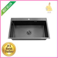 ซิงค์ฝัง 1 หลุม AXIA MIDNIGHT 8250 สีดำBUILT-IN SINK AXIA MIDNIGHT 8250 1B BLACK **ด่วน ของมีจำนวนจำกัด**