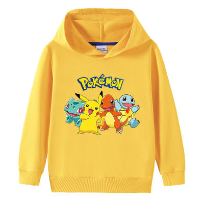 Pokémons Boy S Kid S Clothing Sportswear Spring And Autumn 100% Cotton 2-9 Yrs Long Sleeve Hoodie For Boys Girls Hooded Sweater