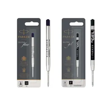 Parker Quink Fountain Pen Ink Cartridges - Black / Fountain Pen Ink Refill  [1 Pack of 5] - Black (ORIGINAL)