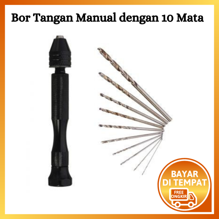 Bor Tangan Manual Dengan Mata Bor Mini Manual Dengan Mata Bor Manual Dengan Mata