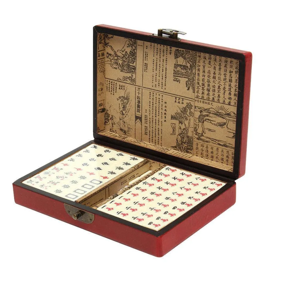 Antieke Mahjong, 144 Mahjong Tegels, Mahjong Suit, Draagbare Chinese  Antieke Mahjong Game Family Game Dood Saaie Tijd Voor Volwassenen, Leuke  Kleine Spelletjes. : : Speelgoed & spellen