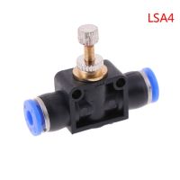 QDLJ-Pneumatic Airflow Regulator 4mm 6mm Od Hose Tube Gas Flow Adjust Valve Connector Fitting Air Speed Controller