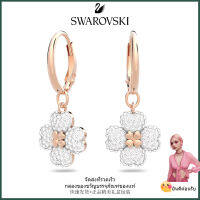 ?Swarovski?ต่างหูเพชรสีแดง Latisha Pollene,S925 ต่างหูแฟชั่นสตรีเงินสเตอร์ลิง,ของขวัญวันเกิดวันวาเลนไทน์