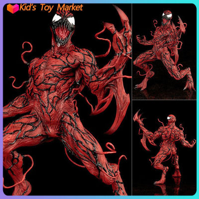 ตุ๊กตาแอคชั่นอะนิเมะ Marvel The Venom สีแดงของเล่นจรรยาบรรณสำหรับเด็กโมเดลแบบสะสมได้ตุ๊กตาของขวัญวันเกิดสำหรับเด็ก
