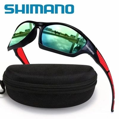 Shimano แว่นตากันแดดแว่นกันแดดใส่ตกปลาชายแว่นกันแดดกิ้งก่าแว่นตาตกปลากลางแจ้งจักรยาน