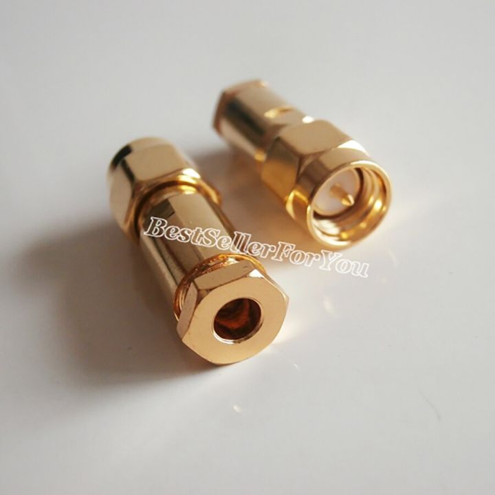 10pcs-new-sma-male-plug-clamp-for-rg58-rg142-rg400-lmr195-cable-rf-connector-electrical-connectors