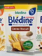 Bột pha sữa Bledina vị choco bích quy 12m 400gr date 2023