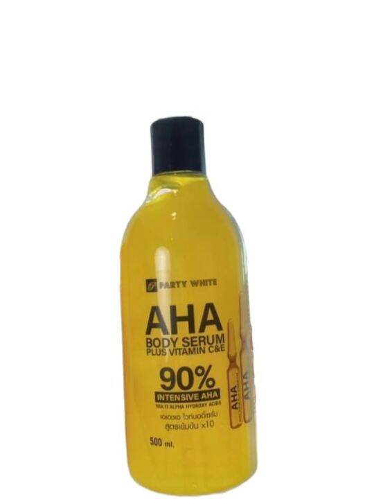 Aha Body Serum Party White Aha Body Serum Plus Vitamin C E Intensive Aha Ml Lazada