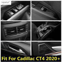 ที่วางแก้วน้ำแผงจับชามอากาศ AC O Utlet Vent ปกตัดสแตนเลสภายในสำหรับ Cadillac CT4 2020 - 2022