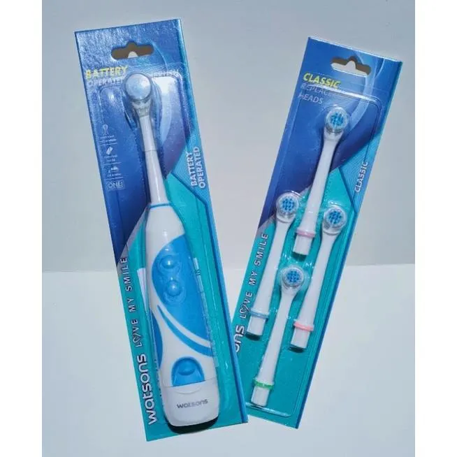 Battery Operated Toothbrush and Replacement Heads by Watsons Lazada PH