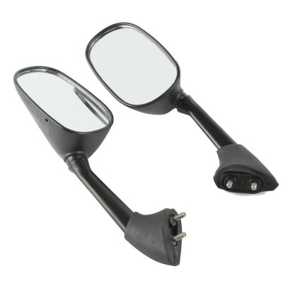 “：{}” Motorcycle Black Side Rear View Mirrors For YAMAHA YZF-R1 2007-2008 YZF R6 2006-2007 Left Right 1 Pair