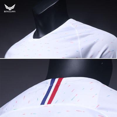 French Team Jersey Male 2018 National Team Away 10 No. Mbap Soccer Suit Set Custom Team Uniform