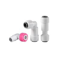 ✒✔❁ One-way RO Water Non-return Check Valve Straight Elbow 1/4 3/8 Quick Connector Hose Pipe Fitting Water Filter Parts