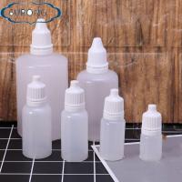 6URONGII 1/5pcs 5/10/15/20/50/100ml ตัวอย่างของเหลว DIY ยาหยอดตา กาว Applicator ขวดบีบ พลาสติกเปล่า ม้วนกระดาษ