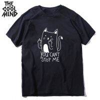 Coolmind Funny Cat Print Men Tshirt Cool Cat Men T Shirt Loose Tshirt Male Men Tee