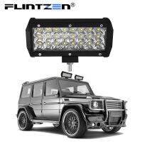 Flintzen ไฟ Led 7นิ้ว72W 24ชิพทำงานแท่ง Led สำหรับรถออฟโร้ด4wd รถบรรทุกเรือแทรคเตอร์รถพ่วงไฟมอเตอร์ไซด์9 30V