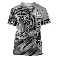 (All sizes are in stock)   2023 Summer Mens T-shirt Advanced 3D Printing Tiger Skin T-shirt Harajuku Casual Short Sleeve T-shirt Unisex Top  (You can customize the name and pattern for free)