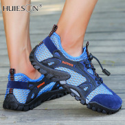 Huieson Mesh shoes men s large size breathable mesh hiking shoes outdoor