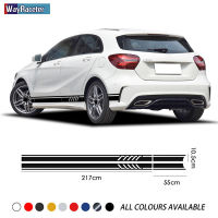 Edition 1 Car Door Side Stripes Skirt Stickers For Mercedes Benz A Class A45 AMG W176 A35 W177 V177 X117 A250 A180 Accessories