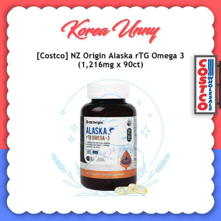[Costco] NZ Origin Alaska rTG Omega 3 1,216mg x 90ct Lazada PH