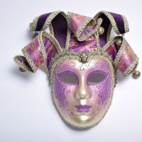 Venice high-end retro bell mask masquerade performance props clown furniture decoration mask customization