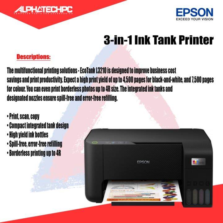 Epson L3210 (3in1) Lazada PH