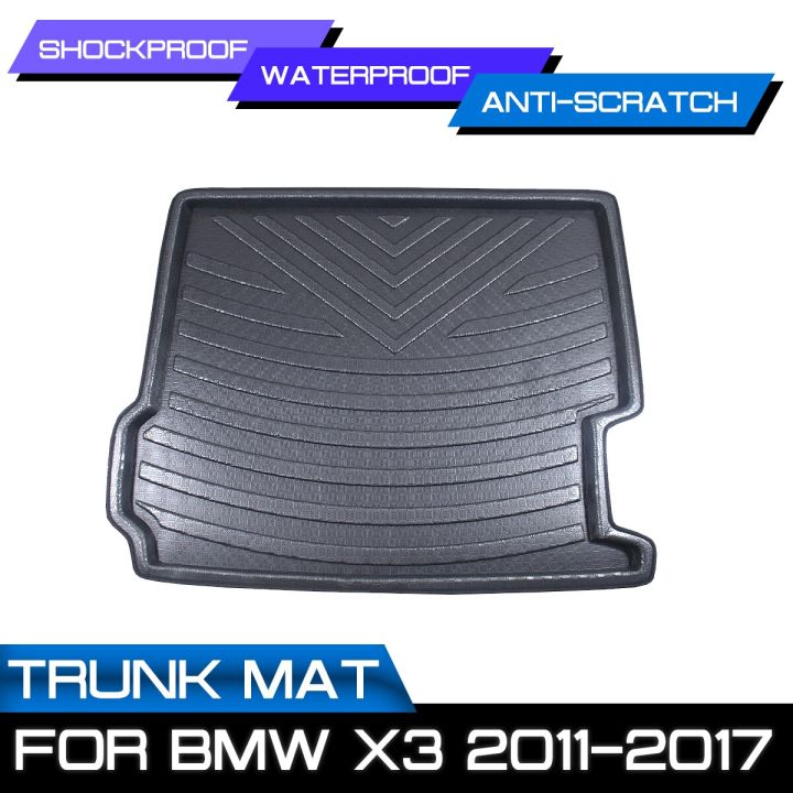 สำหรับ-bmw-x3-2011-2012-2013-2014-2015-2016-2017พรมปูพื้นรถยนต์พรมด้านหลัง-trunk-anti-mud-cover