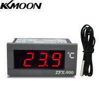 KKmoon ZFX-900เครื่องวัดอุณหภูมิแบบฝังแผงแสดงอุณหภูมิดิจิตอลอัจฉริยะสำหรับตู้เย็นตู้เก็บความเย็นได้ลึก