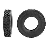 2Pcs 19mm Hard Rubber Tires for 1/14 Tamiya RC Semi Tractor Truck Tipper SCANIA King Hauler ACTROS MAN Upgrades Parts