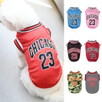 ZZOOI Summer Dog Clothes Mesh Breathable Sport Dog Jersey Basketball Clothes Puppy T-Shirt Summer Pet Cat Shirts For Small Large Dogs