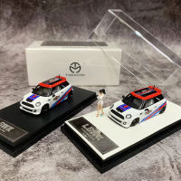 Time Micro 1:64 Model Car Mini Cooper Wide Body Alloy- Marti White Edition