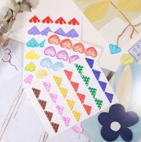 5 Sheets Corner Stickers Candy Love DIY Paper Photo Albums Frame Decoration Scrapbooking Picture Fixed Paste Type Accessories  Photo Albums