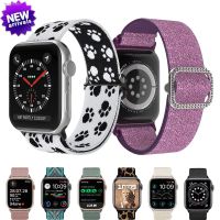 ☃☑ Nylon Loop Strap for Apple Watch Band 45mm 44mm 49mm 41mm 40mm 42mm Adjustable Elastic Bracelet iWatch Series Ultra 8 7 6 5 SE 4