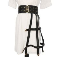 Corset Faux Leather Cummerbunds Strap Belts For Women Banquet Elastic Tight High Waist Slimming Body Shaping Girdle Belt