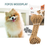 ของเล่น ขัดฟัน สุนัข ผสมเนื้อไม้จริง กระดูกขัดฟันแท่งใหญ่ FOFOS WOODPLAY หมา