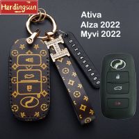 Hardingsun เคสกุญแจรีโมตหนังแท้/Alza/myvi 2022กุญแจหนังอุปกรณ์เสริมเคส