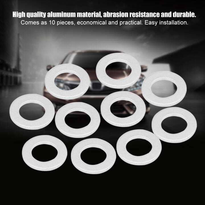 Oil Drain Plug Crush Washer Engine Oil Drain Plug Gaskets Aluminum Flat