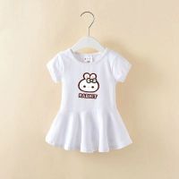 2023 New Summer Kids Wear Rabbit Pattern Girls Dress  by Hs2023