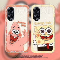 เคสโทรศัพท์ OPPO A38 4G โปร่งใสกันกระแทกกันตกน่ารักการ์ตูน SpongeBob สวยซิลิโคนแบบนุ่มเคสโทรศัพท์ Oppo A38 4G กรอบโทรศัพท์