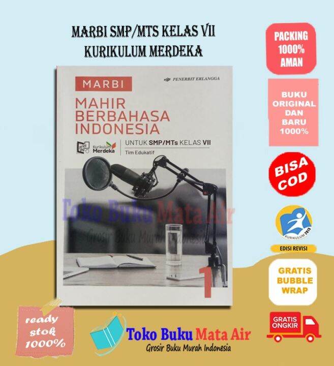 BEST SELLER ORIGINAL MARBI MAHIR BERBAHASA INDONESIA SMP/MTS KELAS 7 ...