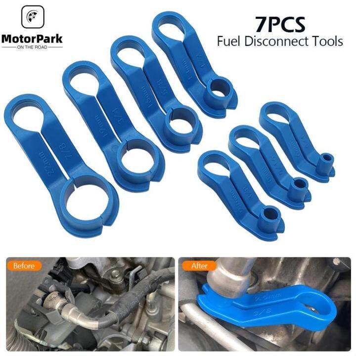 Motorpark 7Pcs/set Car Fuel Disconnect Tools AC Fuel Lines Angled