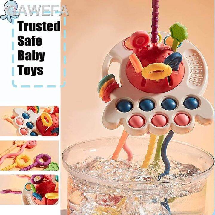ของเล่น-mainan-เซนเซอร์-montessori-mainan-tali-tarik-silikon-mainan-edukasi-pengembangan-keterampilan-motor-aktivitas-bayi-uni-bayi-1-2-3-tahun