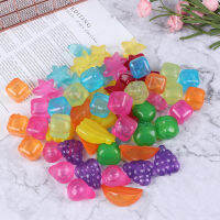 20pcs Star Shaped Creative Ice Cube Outdoor Plastic Reusable Multicolour Ice Stone Party Physical Cooling Bar Tool Ice Maker Ice Cream Moulds