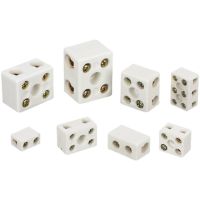 5Pcs 1W2H 2W5H 2/5/8 Bore Insulation Connector Porcelain Ceramic Terminal Block