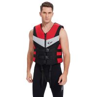 Adult Lifejacket Neoprene Swimming Buoyancy Vest Jacket Professional Water Sports Rescue Fishing Surfing Kayak Safety Lifejacket  Life Jackets