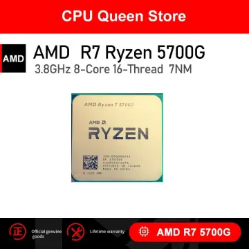 AMD Ryzen 7 5700G R7 5700G 3.8GHz Eight-Core 16-Thread 65W CPU